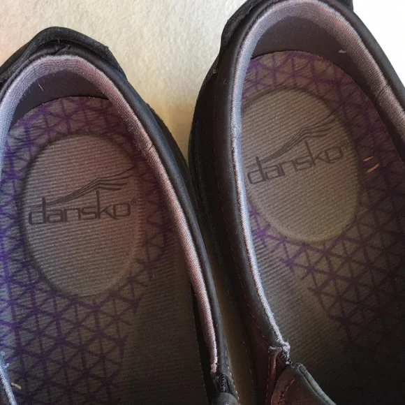 Dansko black suede genuine leather slip-on shoes, “Patti”, size 37, waterproof. - Picture 3 of 9